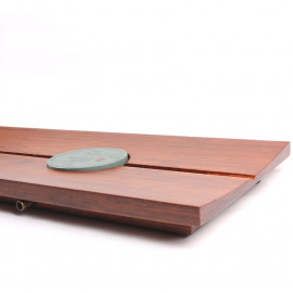 Pressed Bamboo Tea Table with a Stone Insert