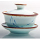 Fish Decorated Porcelain Gaiwan