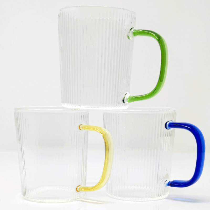 Tazza Graduata In Vetro Con Manico E Coperchio: Misurino Da 500ML Antiurto Per Microonde E Frigo!